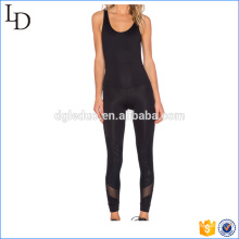 2017 New design with mesh slim fit women jumpsuit yoga saport suit